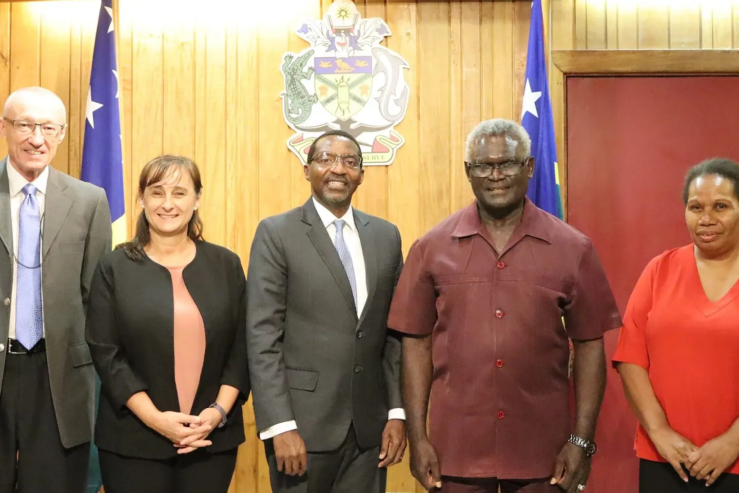 The World Bank Country Director, Mr. Stephen Ndegwa and Prime Minister Sogavare discussed World bank IDA20 priorities and World Bank’s commitment to the Tina River Hydropower Development Project.