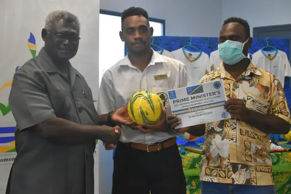 The donated funds will go towards much needed sports equipments for the schools.