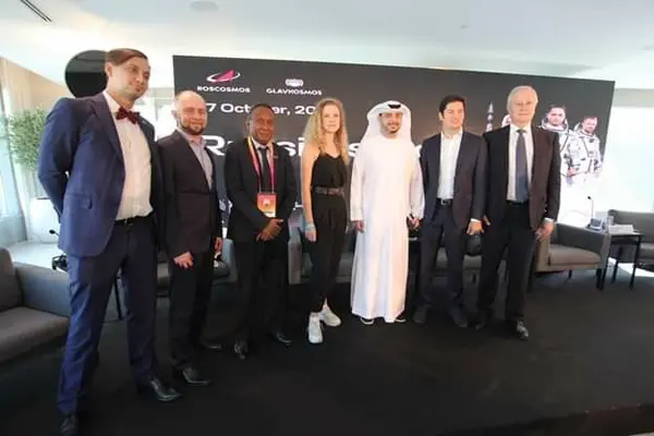 DCG Dennis Marita with members of the panel at the Russian Space Conference.