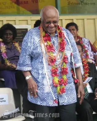 During his stay in Honiara Archbishop Tutu had brought a message of hope and forgiveness to Solomon Islands.