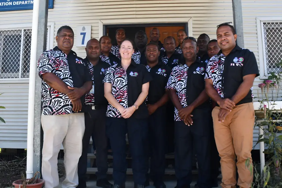Forensic team with new bula shirt gifted by RAPPP.