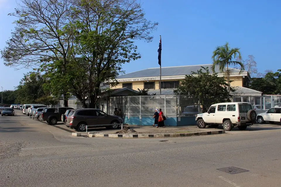 The Australian High Commission office in Honiara.