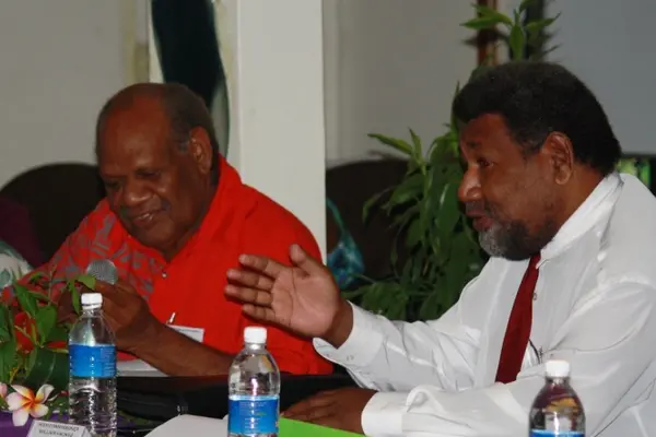 High Commissioner to Fiji, Patterson Oti and HIgh Commissioner to PNG, Mr. William Haomae during the consultation with stakeholders.
