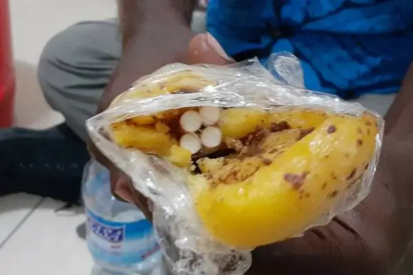 Attempts to smuggle cigarettes concealed in food items caught by quarantine officers.