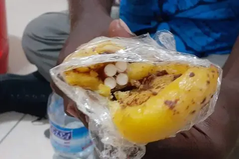Attempts to smuggle cigarettes concealed in food items caught by quarantine officers.