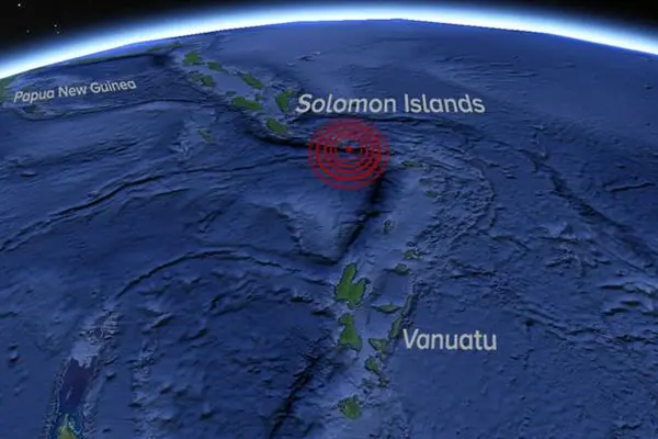 The quake hit at a depth of 19 kilometres), about 184 kilometres from Lata and 487 kilometres from the capital Honiara.