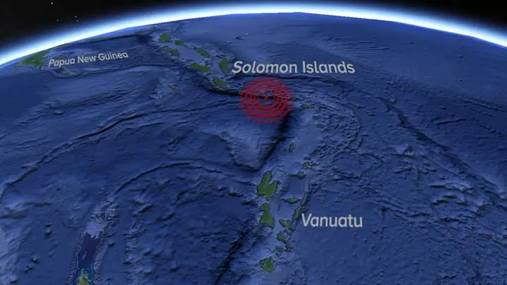 The quake hit at a depth of 19 kilometres), about 184 kilometres from Lata and 487 kilometres from the capital Honiara.