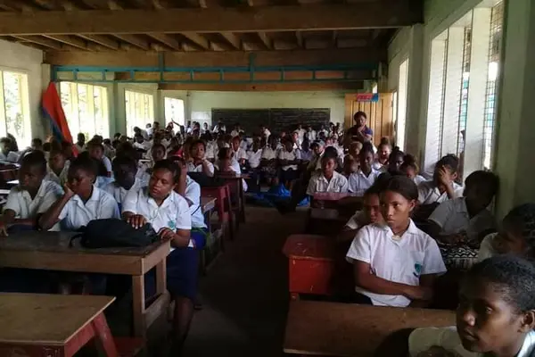 Police says the purpose of the awareness is to advice and encourage the teachers and students on ways to look after their school and welfare.