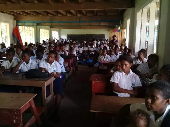 Police says the purpose of the awareness is to advice and encourage the teachers and students on ways to look after their school and welfare.