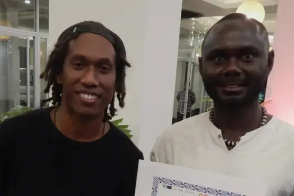 MYIBA was represented by Watson Cyrus Anikwai (L) (MYIBA member) and Hika Joseph (MYIBA Member & Advisor).