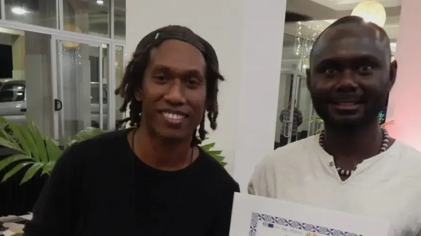 MYIBA was represented by Watson Cyrus Anikwai (L) (MYIBA member) and Hika Joseph (MYIBA Member & Advisor).