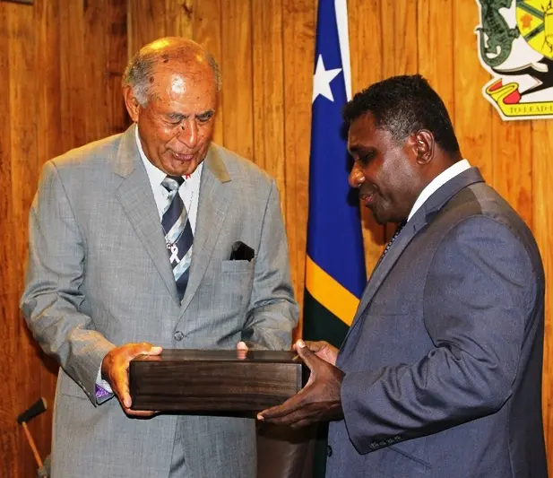 Fiji Presidents courtesy call to PM this morning.