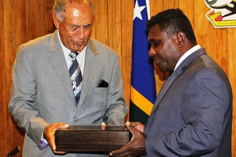 Fiji Presidents courtesy call to PM this morning.
