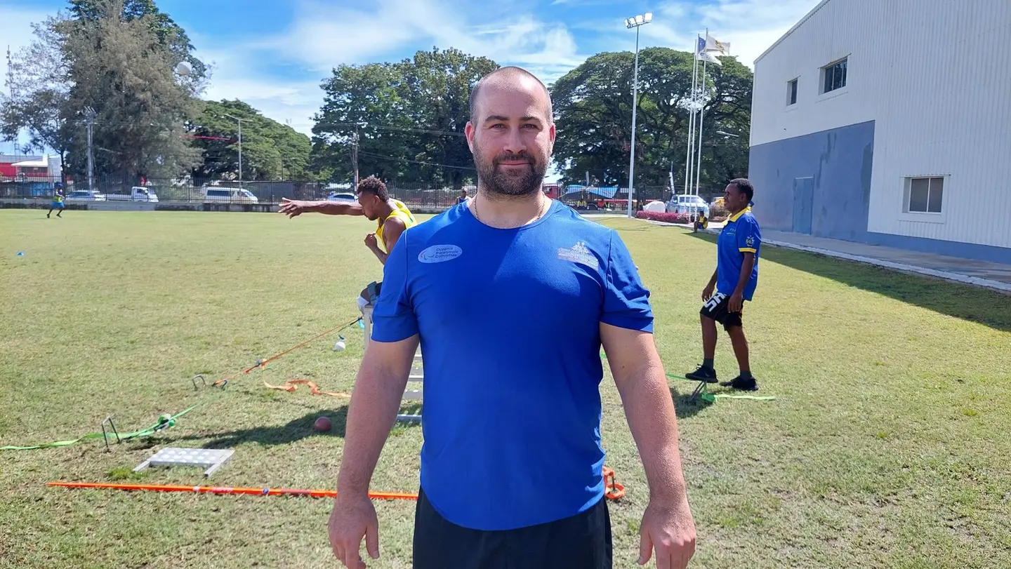 Australia's ‘Strength & conditioning (S&C) Coach / Powerlifting, Simon Bergner who is back in the country to help the nation's 'weights' athletes in trainings.
