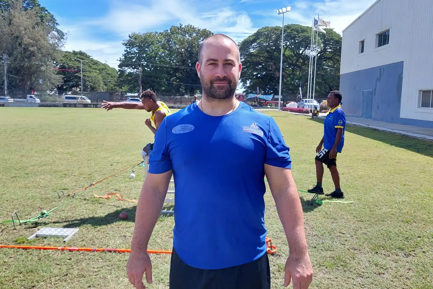 Australia's ‘Strength & conditioning (S&C) Coach / Powerlifting, Simon Bergner who is back in the country to help the nation's 'weights' athletes in trainings.