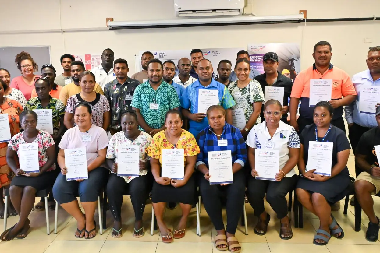 30 participants from across the private sector received Certificates of Participation after completing People Leadership Skills workshops.