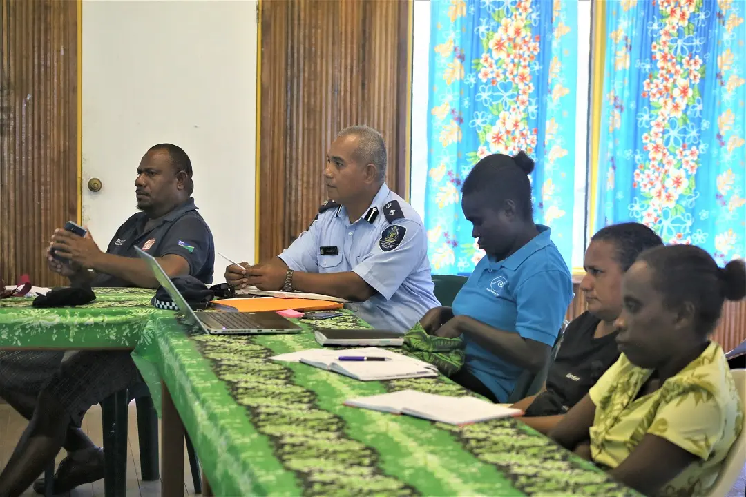 Choiseul sector committee members during their recent meeting.