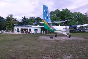 Solomon Airlines having a lot of trouble with blown tyres and damage to the aircraft on the Nusatupe airstrip will now be the thing of the past.