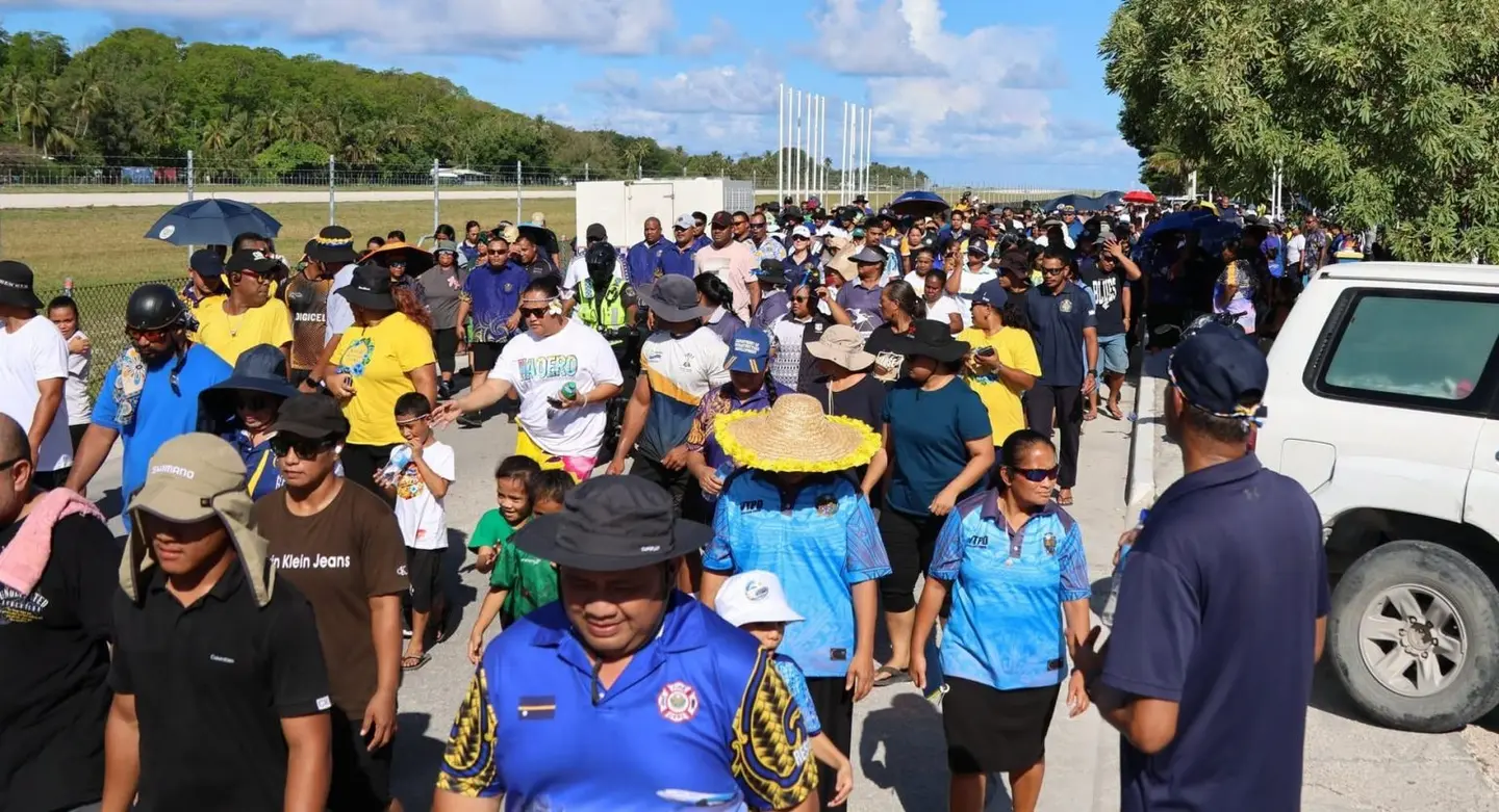 Nauru's Government encourages the population to join weekly exercise sessions