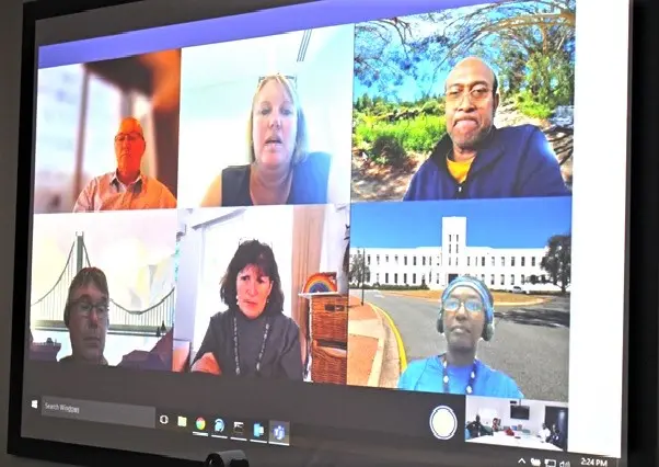 The virtual meeting between Biosecurity Solomon Islands and Australian counterparts.