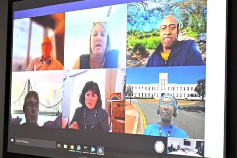 The virtual meeting between Biosecurity Solomon Islands and Australian counterparts.