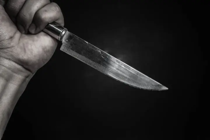 Police say the stabbing victim was with his girlfriend who is believed to be the suspect’s ex girlfriend.