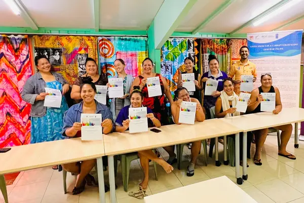The anti-corruption policy dialogue brought together youth and representatives from key government and non-government stakeholders in the Cook Islands.