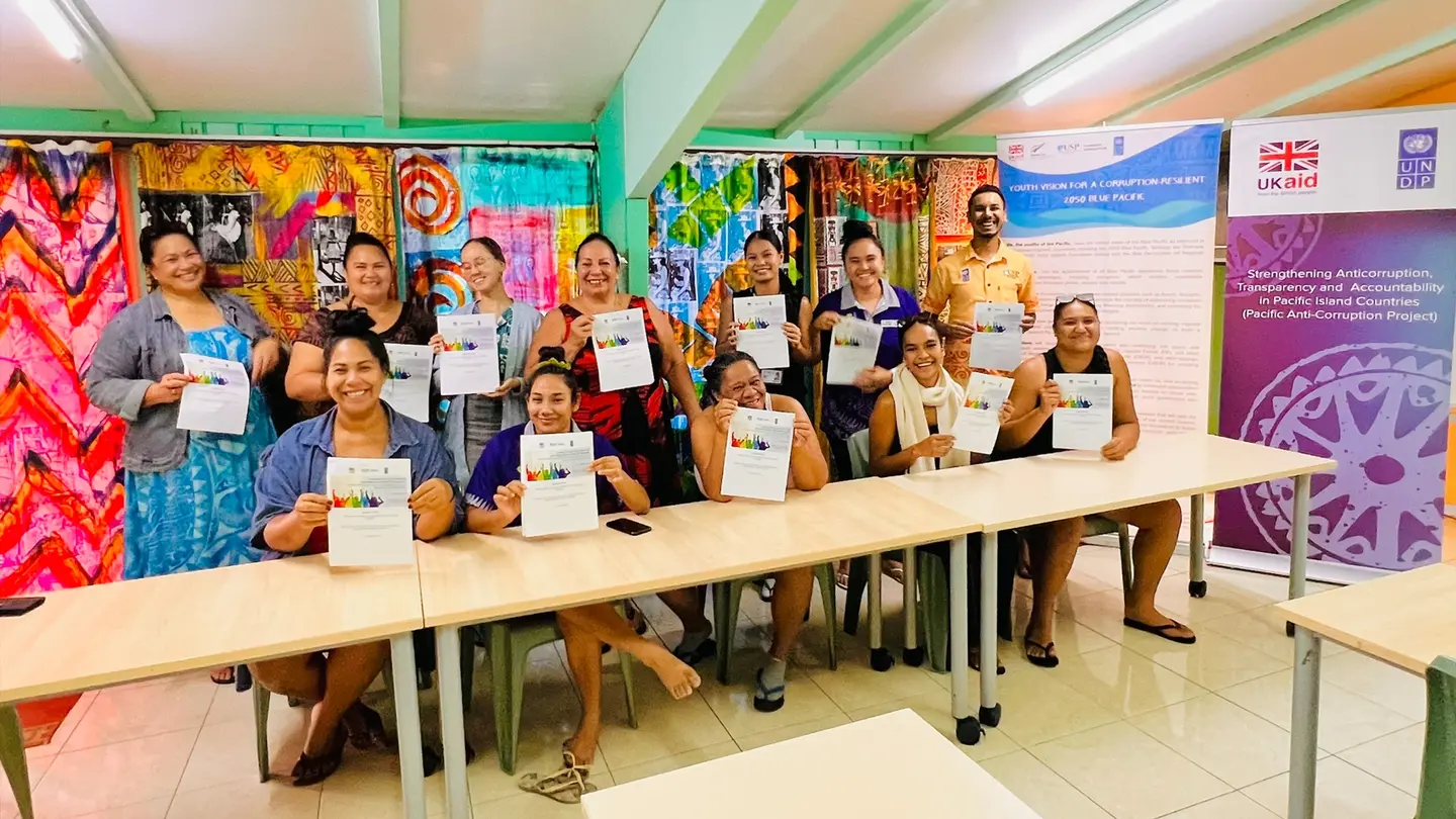 The anti-corruption policy dialogue brought together youth and representatives from key government and non-government stakeholders in the Cook Islands.