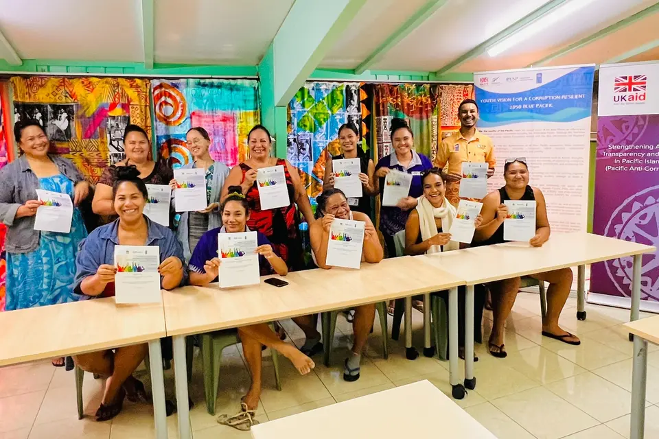 The anti-corruption policy dialogue brought together youth and representatives from key government and non-government stakeholders in the Cook Islands.