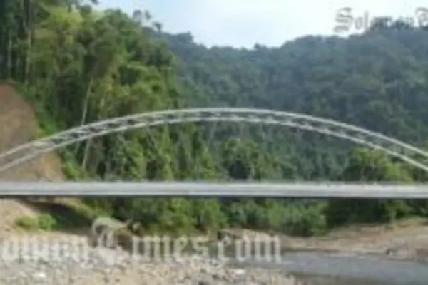 The Maepua high level bridge built under this project.