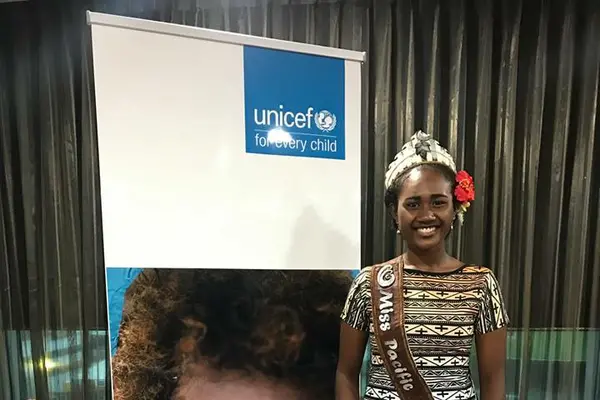 “I am very honoured and pleased to accept UNICEF’s invitation to serve as Youth Advocate in PNG. This is a role that more and more young people are taking up around the world to support UNICEF’s work to advance the rights of children and young people and I am privileged to be the first Papua New Guinean to officially take up this role.”