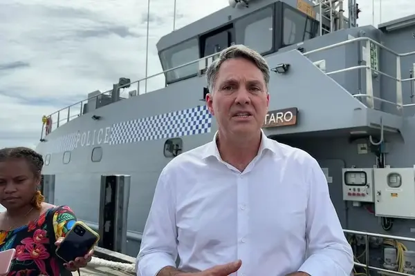 Australia's Defence Minister and Deputy Prime Minister Hon. Richard Marles during his recent visit to Solomon Islands.