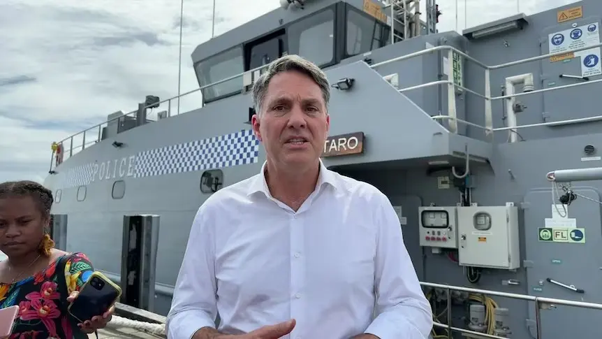 Australia's Defence Minister and Deputy Prime Minister Hon. Richard Marles during his recent visit to Solomon Islands.