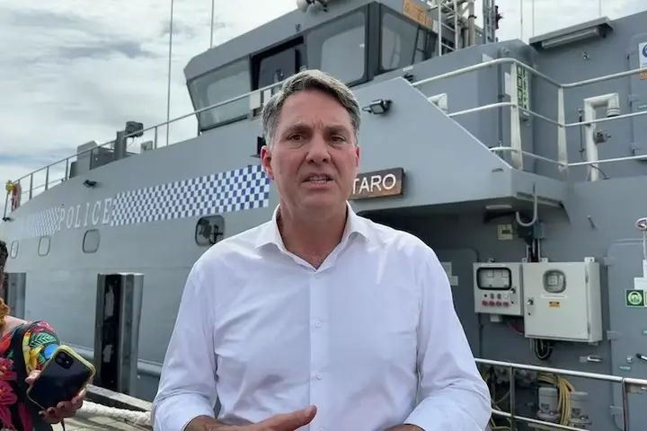 Australia's Defence Minister and Deputy Prime Minister Hon. Richard Marles during his recent visit to Solomon Islands.