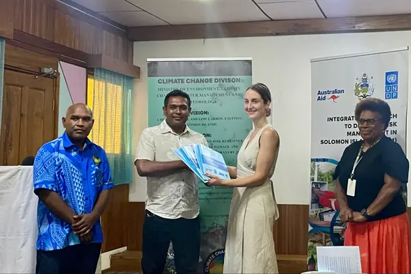 The iMRV system serves as a crucial tool for the Solomon Islands Government to efficiently collect, archive, and report data on greenhouse gas (GHG) emissions, GHG mitigation efforts, climate adaptation, and climate finance.