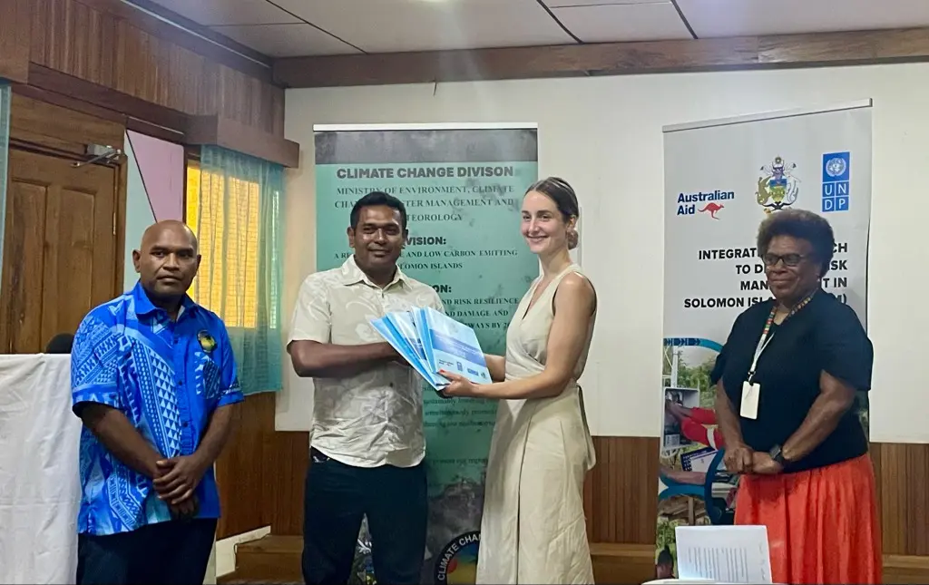 The iMRV system serves as a crucial tool for the Solomon Islands Government to efficiently collect, archive, and report data on greenhouse gas (GHG) emissions, GHG mitigation efforts, climate adaptation, and climate finance.