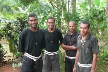 The Melanesian Brotherhood are an Anglican religious community based primarily on the Solomon Islands, but which is expanding into other parts of the world. It was founded in in 1900 by a Ini Kopuria, a Solomon Islander on the Island of Guadalcanal.