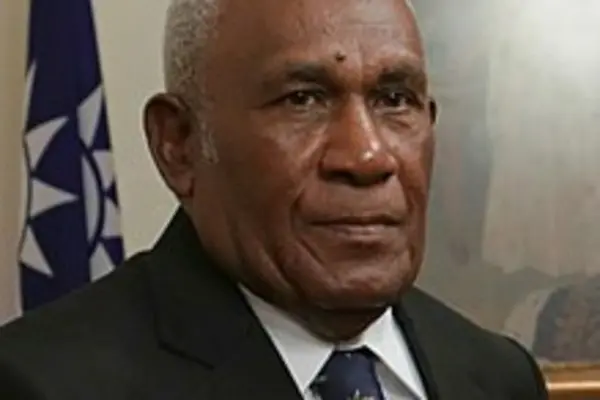 The Governor General, Sir Frank Kabui.
