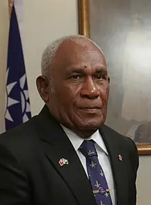 The Governor General, Sir Frank Kabui.