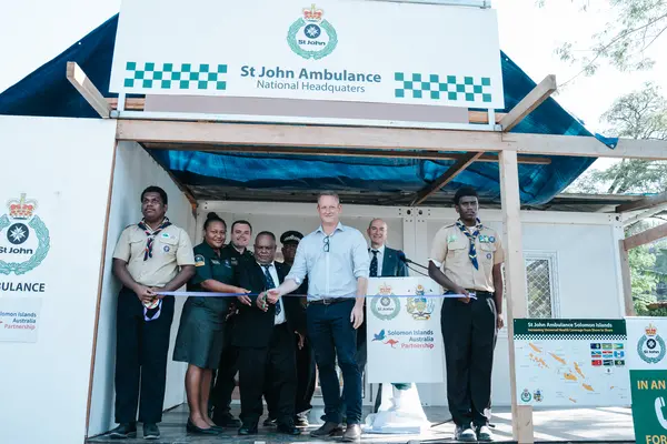 The new headquarters, built with the support of the Australian Government, stands as a testament to the strong and enduring partnership between Solomon Islands and Australia in health and emergency services.