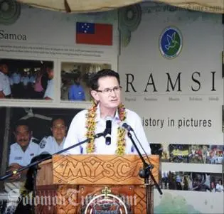 "RAMSI has always supported the RSIPF to protect the property and life of everybody in Solomon Islands", he said.