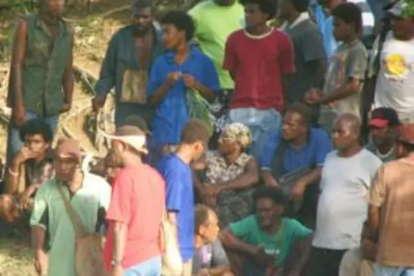 Many flocked across the city's main road to the safety of the hills where the Forum Fisheries Agency is situated.