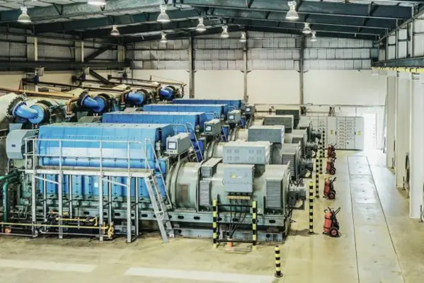 The power house at the Lungga Power Station in the Solomon Islands. MAN Diesel & Turbo delivered four 9L27/38 diesel generator sets for the power project.