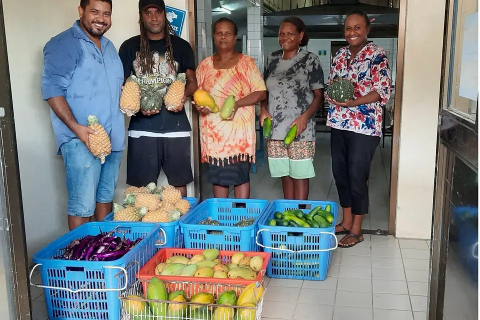 "What we donated was in fact what we were supposed to sell to our buyers in Honiara. However, many of our buyers evacuated their offices and we could not make sales on the day. We had to decide to either take it back home or do something special. That is when we all agreed to donate to NRH instead.."
