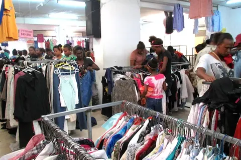 Second hand shops - where Solomon Islanders get most of their clothes.