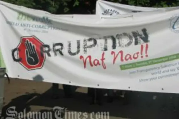 The government is fighting to put to an end corrupt practices in Solomon Islands.